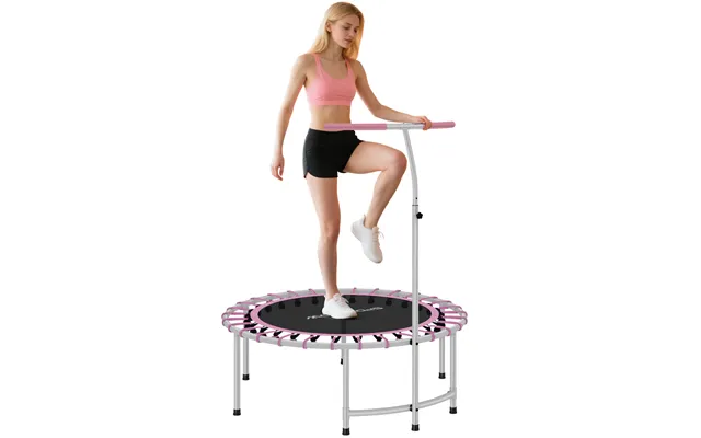 Sportnow Fitness Trampoline With Adjustable Handle - Purple