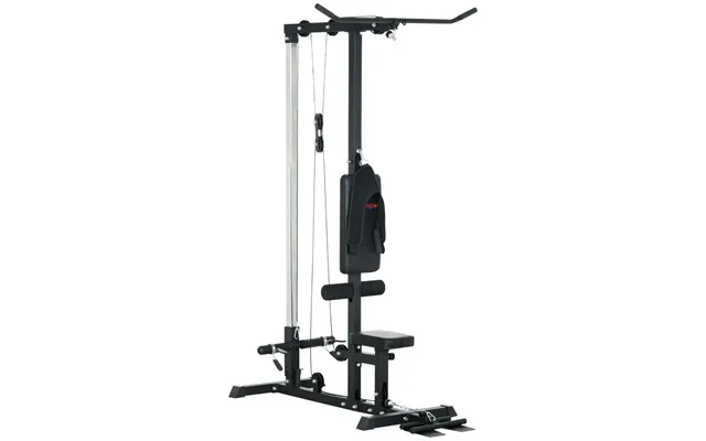 Sportnow Pull Up Station Power Cage With Adjustable Seat - Home Gym