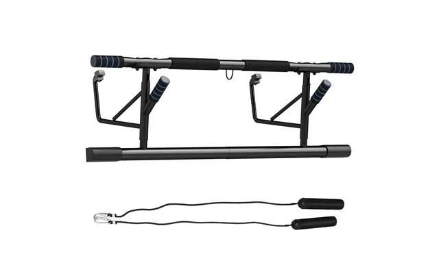Sportnow Pull-up Bar Doorway Push Up Stand W Resistance Bands For Home Gym - 100l X 50w X 27hcm