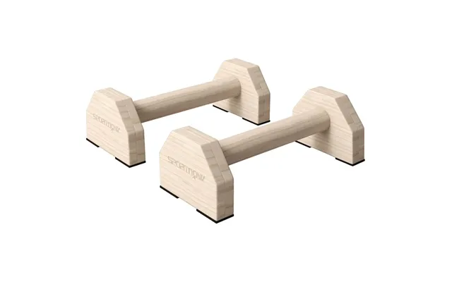 Sportnow Wooden Parallettes Push Up Bars Calisthenics Equipment For Home Gym