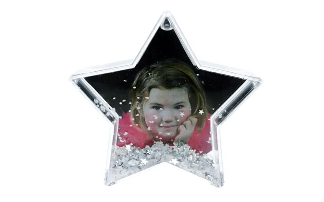 Star Photo Snow Globe With Snow And Stars