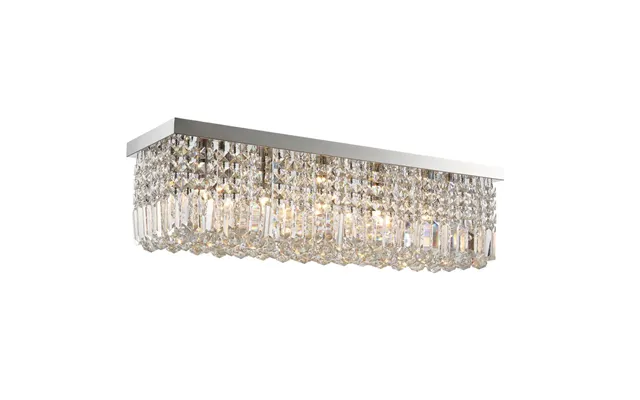 Stunning Crystal Ceiling Light Square Chandelier - Silver product image