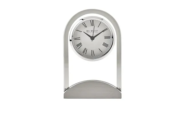 Stunning Wm.widdop Glass Panel Mantel Clock - Top Quality