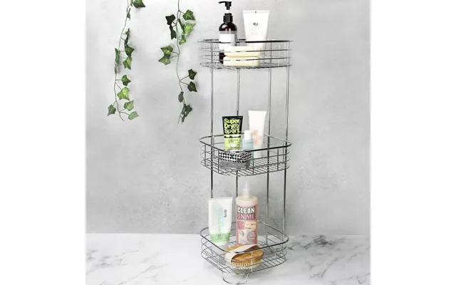 Stylish & Practical 3-tier Shower Caddy Rust-resistant Steel Easy Setup Maison & White