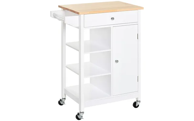 Stylish White Mdf Kitchen Trolley Storage - Shelves product image