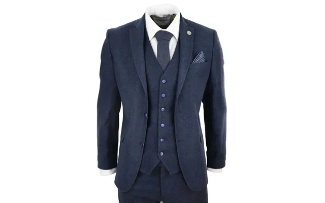 Stz21 - Men's Wool Tweed Suit 3 Piece Authentic 1920s Classic