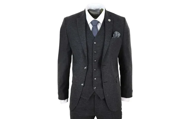 Stz22 - Men's Wool Tweed Suit 3 Piece Authentic 1920s Classic