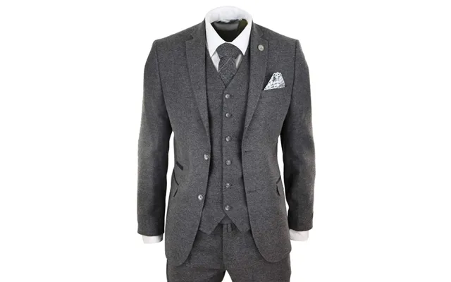 Stz23 - Men's Wool Tweed Suit 3 Piece Authentic 1920s Classic