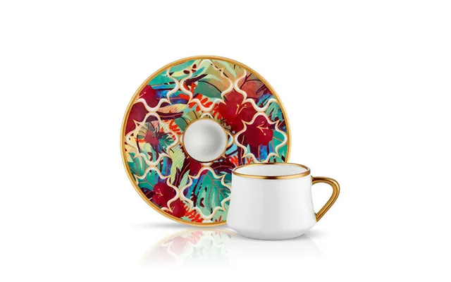 Sufi Coffee Cup And Saucer - Amazon Tropic