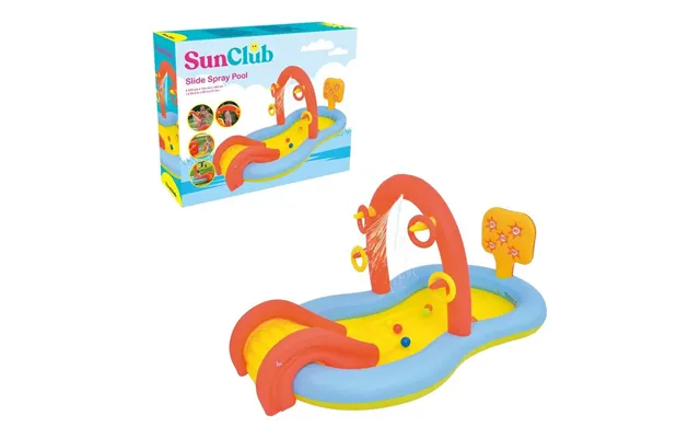 Sun Club 2.2m Slide Play Pool With Water Spray 98729