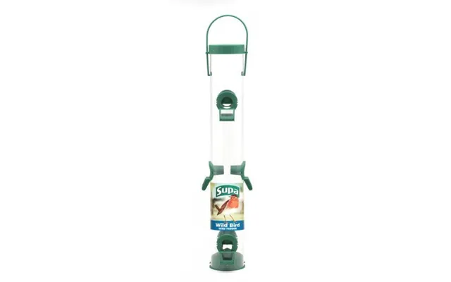 Supa Plastic 6 Port Seed Feeder Green 41cm 16 Inch - Case Of 6