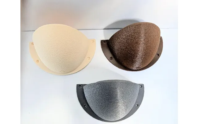 Swallow Nest Cup Petg Fuzzy Texture Two Mounting Styles Easy Clean Bird Nesting Box - Beige Open Top Cup