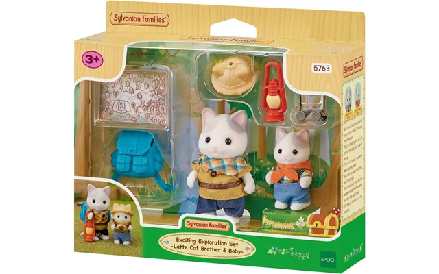 Sylvanian Families Exciting Exploration Set Latte Cat Siblings Ages 3 product image