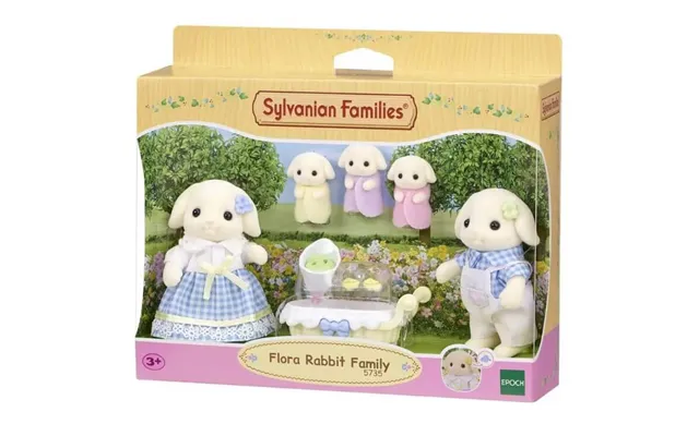 Sylvanian Families Flora Rabbit Family Toy Playset For Ages 3 And Up product image