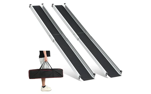 Telescopic Wheelchair Ramps Gardhom 2pcs 5ft 272kg Capacity