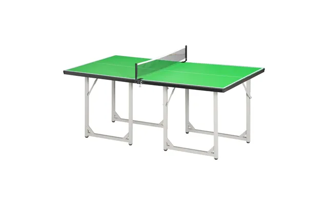 Tennis Table Ping Pong Foldable With Net Game Steel 182cm Indoor - Green Homcom