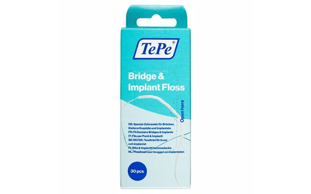 Tepe Bridge & Implant Floss For Implants - Bridges & Braces 30 Pieces