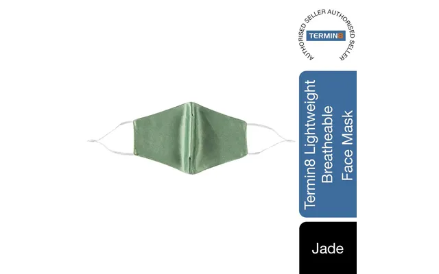 Termin8 Satin Silk, Lightweight Breathable, Washable & Festival Face Mask - Jade product image