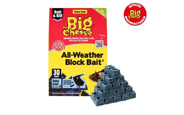 The Big Cheese All Weather Bait2 Blocks - 30 X 10g
