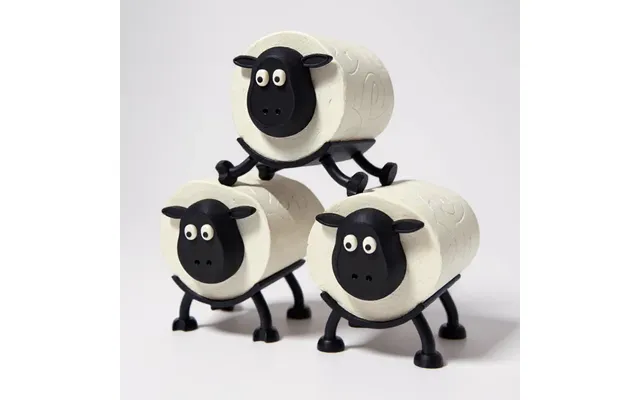 The Trio Sheep Toilet Roll Holder Funny 3d Printed Bathroom Décor Made In Uk - Pack Of 3 Sheep product image