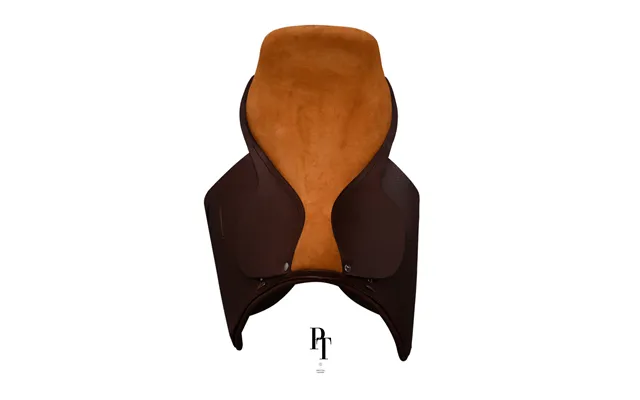 The Valencia - Polo Saddle In Dark Brown & Signature Orange