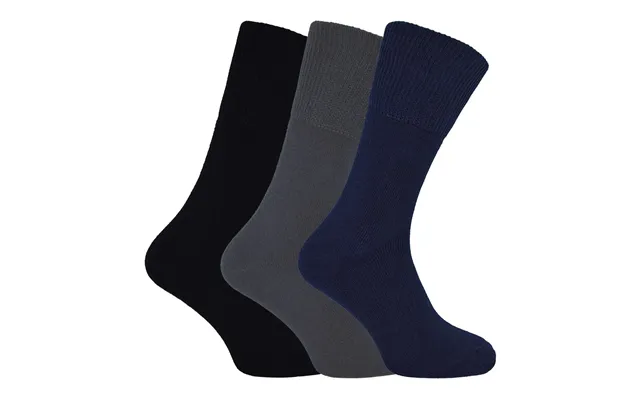 Thmo 3 Pack Bamboo Thermal Socks - 6-11 Uk Black Navy Grey product image