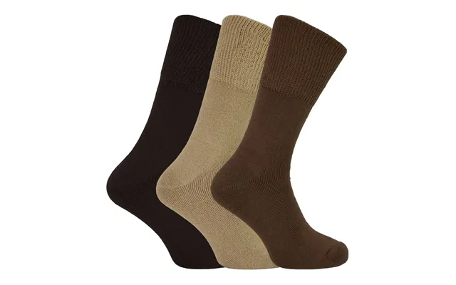 Thmo 3 Pack Bamboo Thermal Socks - 6-11 Uk Brown product image