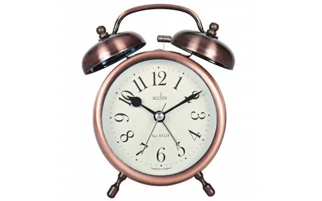 Timeless Elegance Acctim 'penbridge' Brass Double Bell Alarm Clock