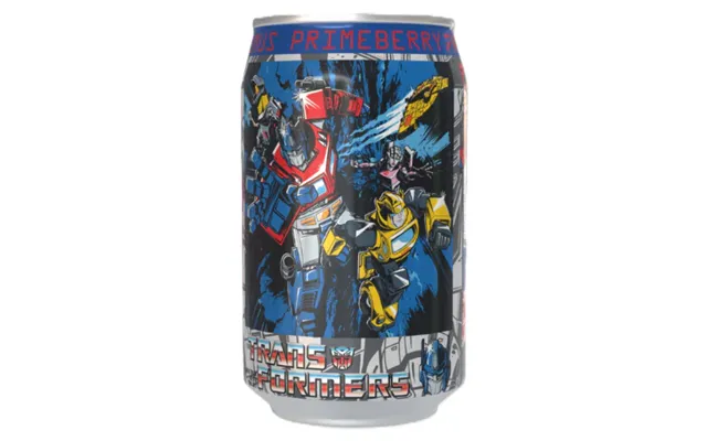 Transformers Optimus Primeberry - Strawberry Flavour Soda Can 330ml Standard