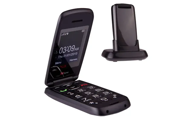 Ttfone Star Tt300 Grey - Clamshell Flip Senior Phone With Ee Pay As You Go