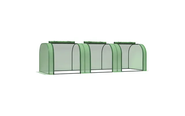 Tunnel Greenhouse Green Grow House Steel Frame Garden Backyard W Zipped Doors - Ultimate Protection For Crops product image
