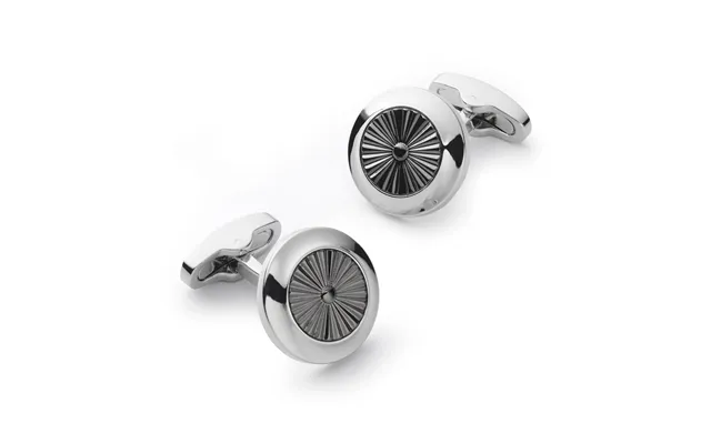 Turbine Cufflinks In Gun Metal