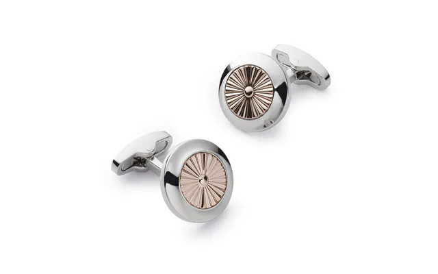 Turbine Cufflinks In Rose Gold