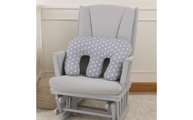 Twin Pregnancy Nursing Pillow - White Stars