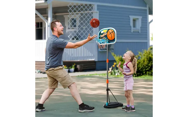Ultimate 3-piece Kids Basketball Set Adjustable Hoop Fillable Base Ages 3-8