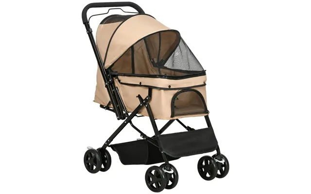 Ultimate Trendy Pet Stroller - Foldable Travel Carriage With Reversible Handle