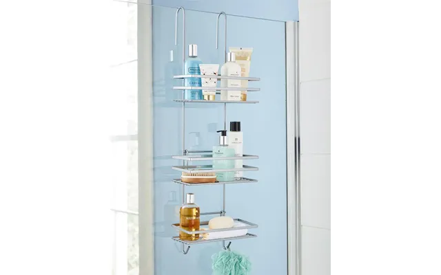 Various Hanging And Overdoor Shower Caddies - Silver