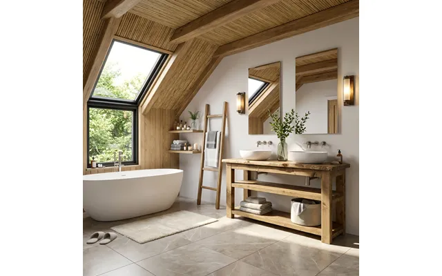 Venti Live Edge Vanity Solid Wood With Storage - Light Oak L90xw40cm
