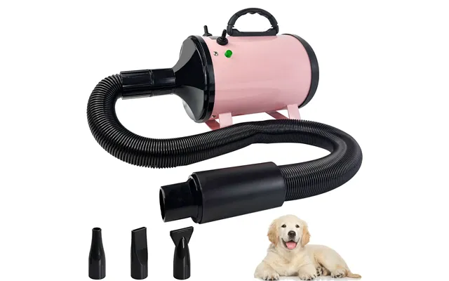 Vickyhome Dog Hair Dryer 2800w Low Noise&3 Nozzles&extendable Hose Blaster Grooming Dryers Adjustable Temperature For Pe