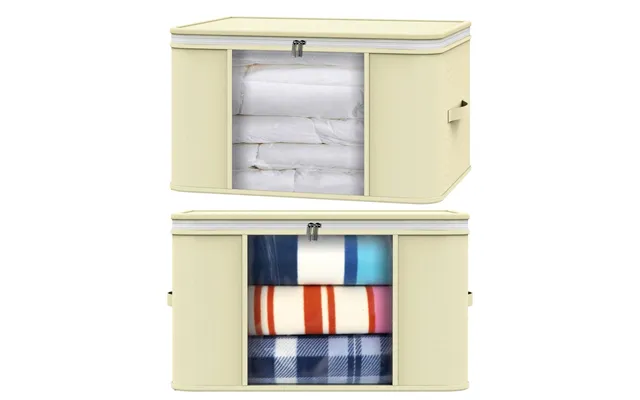 Vinsani 2pk Large Storage Bags - Beige