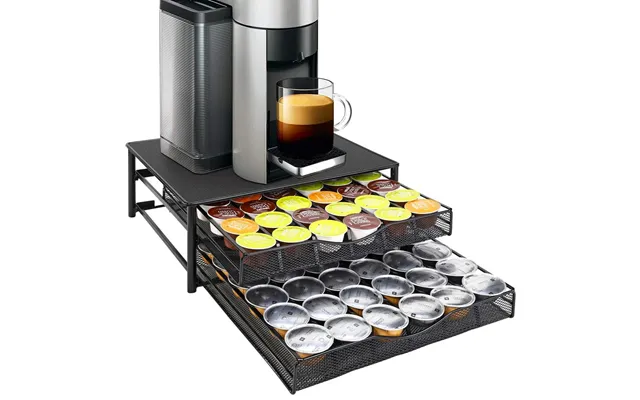 Vinsani 72 Capsules - Non Slip Surface Stackable Holder Organiser Box Coffee Capsules Tray Coffee Machine Stand For Dolc product image