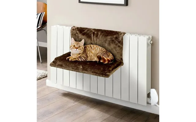 Vinsani Cat Radiator Bed - Warm & Cosy Fleece, Sturdy Frame, Elegant Colors