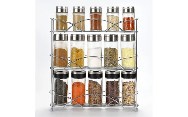 Vinsani Free Standing Spice Racks Stylish, 3-tier Design, Store Up To 18 Spices, Space-saving, High-quality Iron Wire -  product image