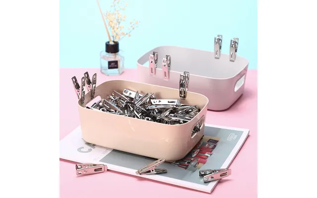 Vinsani Pack Of 20 - 80 Stainless Steel Spring Loaded Metal Laundry Clothes Clip Pegs
