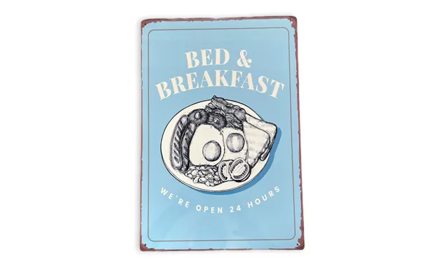Vintage Metal Sign - Bed And Breakfast