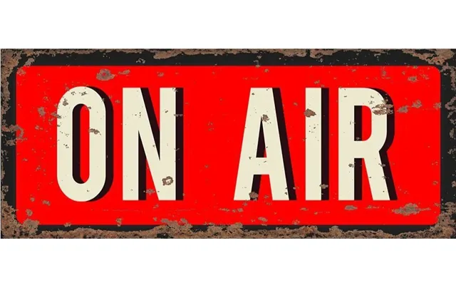 Vintage Metal Sign - On Air Recording Sign