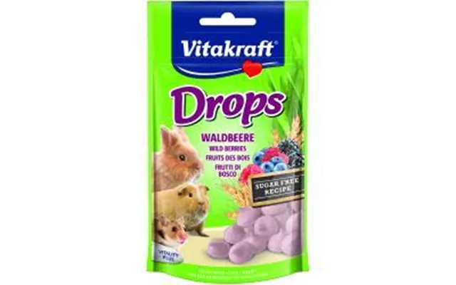Vitakraft Small Animal Drops - Wildberry, 75g 25787