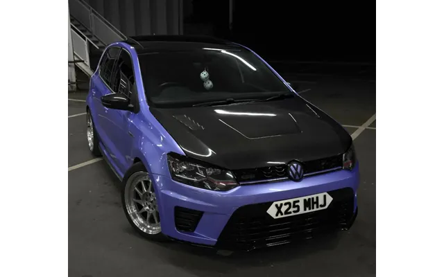 Volkswagen Polo Mk5 Ly Style Genuine Carbon Fibre Bonnet 6r 6c 09 - 17 Models Das product image