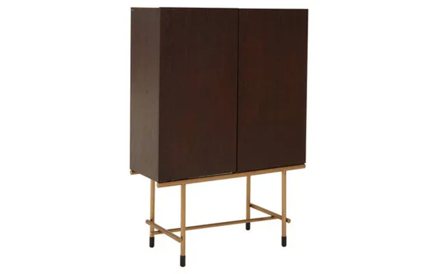 Walnut Veneer Drinks Cabinet Delta