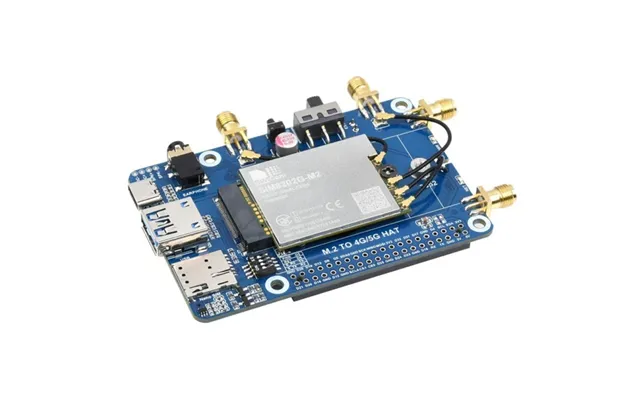 Waveshare Sim8202g-m2 5g Hat B Multi Band Snapdragon X55 Module Board For Raspberry Pi, Sim8202g-m2 5g Hat B - Sim8202g-